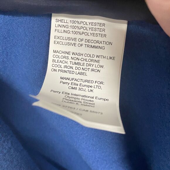 Ben Hogan Jacket Womens Small Blue Vest Mixed Media Full Zip Mock Neck Golf - Picture 5 of 7